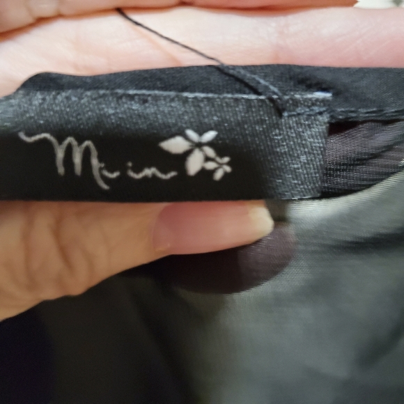 Black blouse with Cross print on Front Plain back - Picture 4 of 4